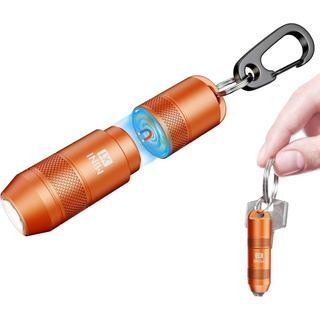 Mini Lanterna de Chaveiro – Acionamento Instantâneo ao Puxar, 100 Lúmens, Pequena Lanterna EDC, Recarregável por USB-C, 