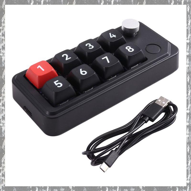 [Tnr] Acessórios Para Jogos Com Teclado Mecânico Fio De 8 Teclas Computadores E Consoles De