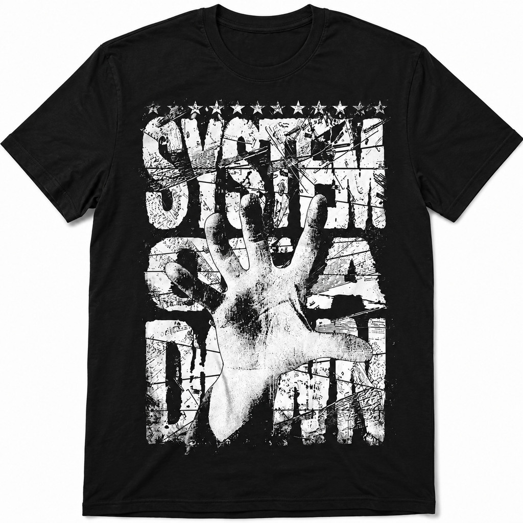 Camiseta System Of A Down Camisa de Banda de Rock PB Envio Imediato