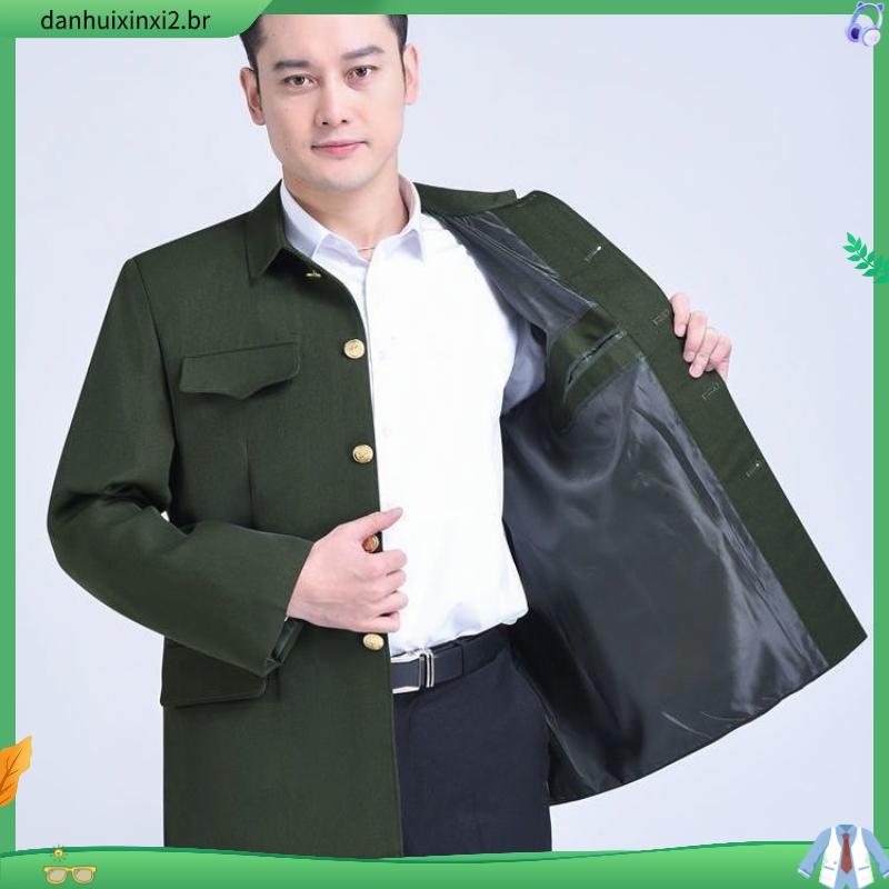 Zhongshan roupas de meia-idade idosos pai roupas zhongshan terno masculino idosos zhongshan roupas masculino vovô roupas