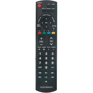 Controle Remoto de Substituição N2QAYB000321 compatível com TV LCD Plasma Panasonic 2009 TC-26LX14 TC-32LX14 TC-32LX14N 