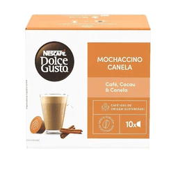 Café em Cápsula Nescafé Dolce Gusto Mochaccino Canela 10 Cápsulas