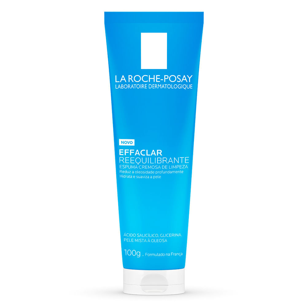 Espuma Cremosa de Limpeza Effaclar Reequilibrante La Roche Posay Pele Mista a Oleosa 100g