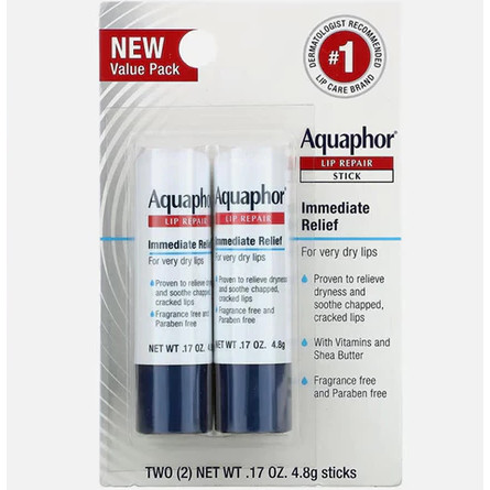Aquaphor Lip Repair Lip balm specializes in restoring chapped lips