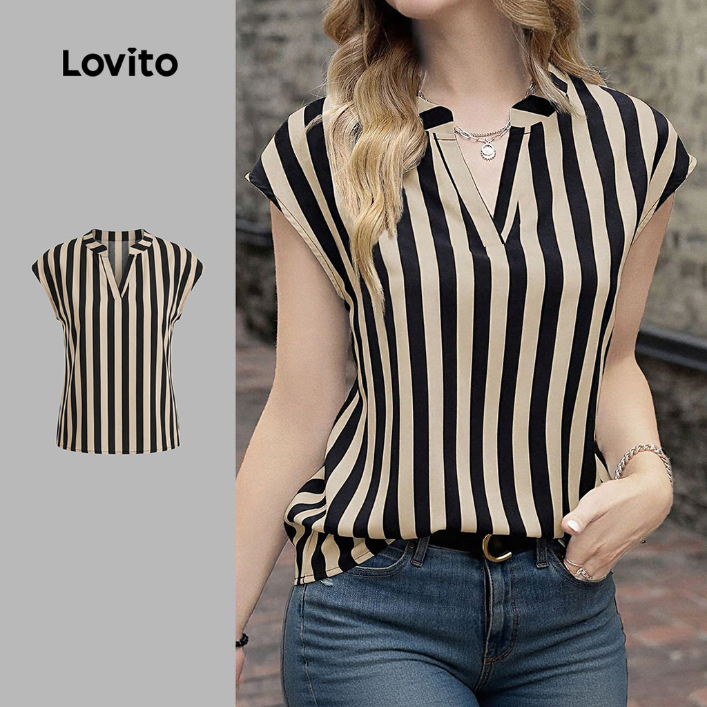 Lovito Elegante Blusa Primavera/verão para Mulheres L152LD059