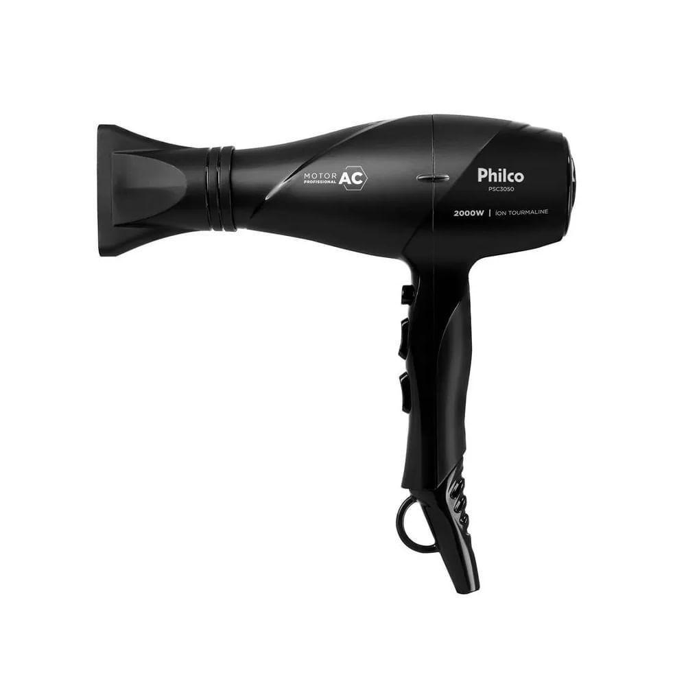 Secador de Cabelos Philco PSC3050 2000W Tourmaline 3 Temperaturas Preto 220V