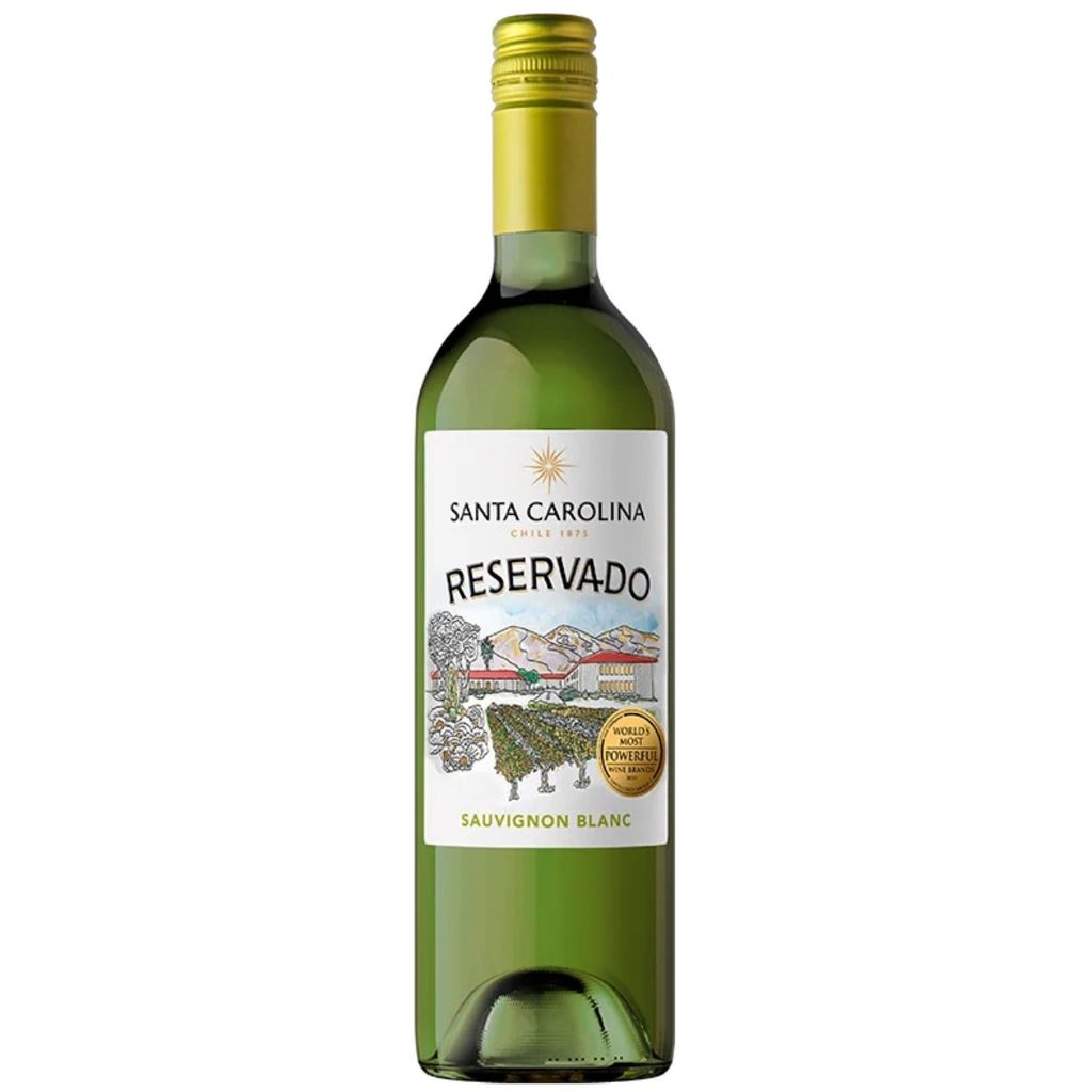 Vinho Chileno Branco Seco Reservado Santa Carolina Sauvignon Blanc 375ml