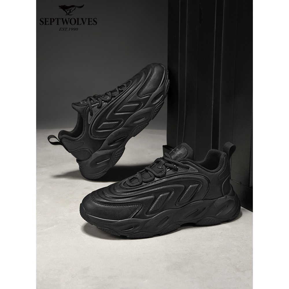 Sete lobos sapatos masculinos 2026 novo estilo verão sapatos de couro casuais masculinos de sola macia papai sapatos mas