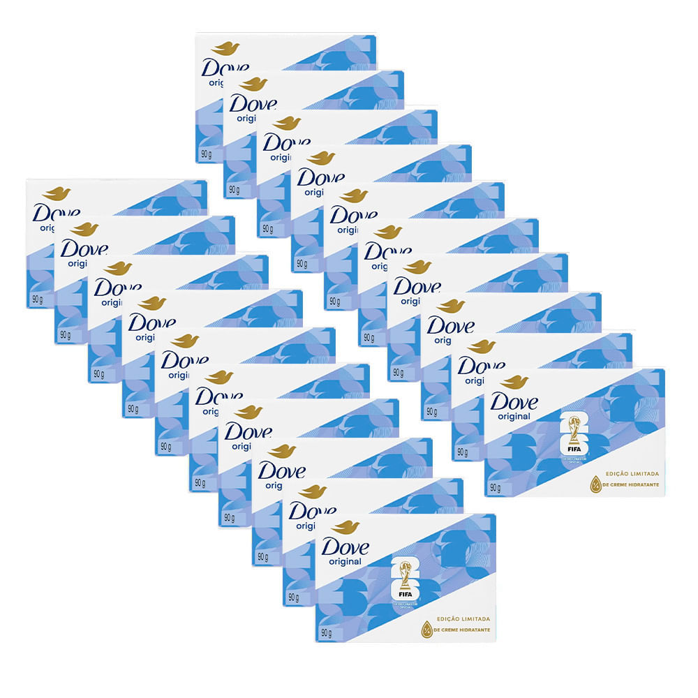 Kit 20 Sabonetes Em Barra Dove Original 90g