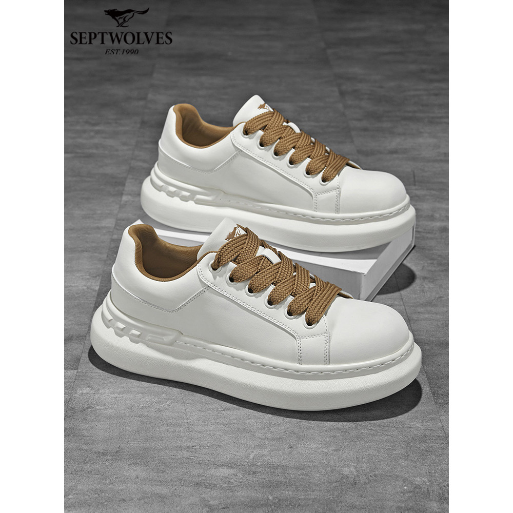 Qipi lobo 2026 novo estilo verão moda tênis aumentando espessamento meados de topo sapatos masculinos na moda Commuter t