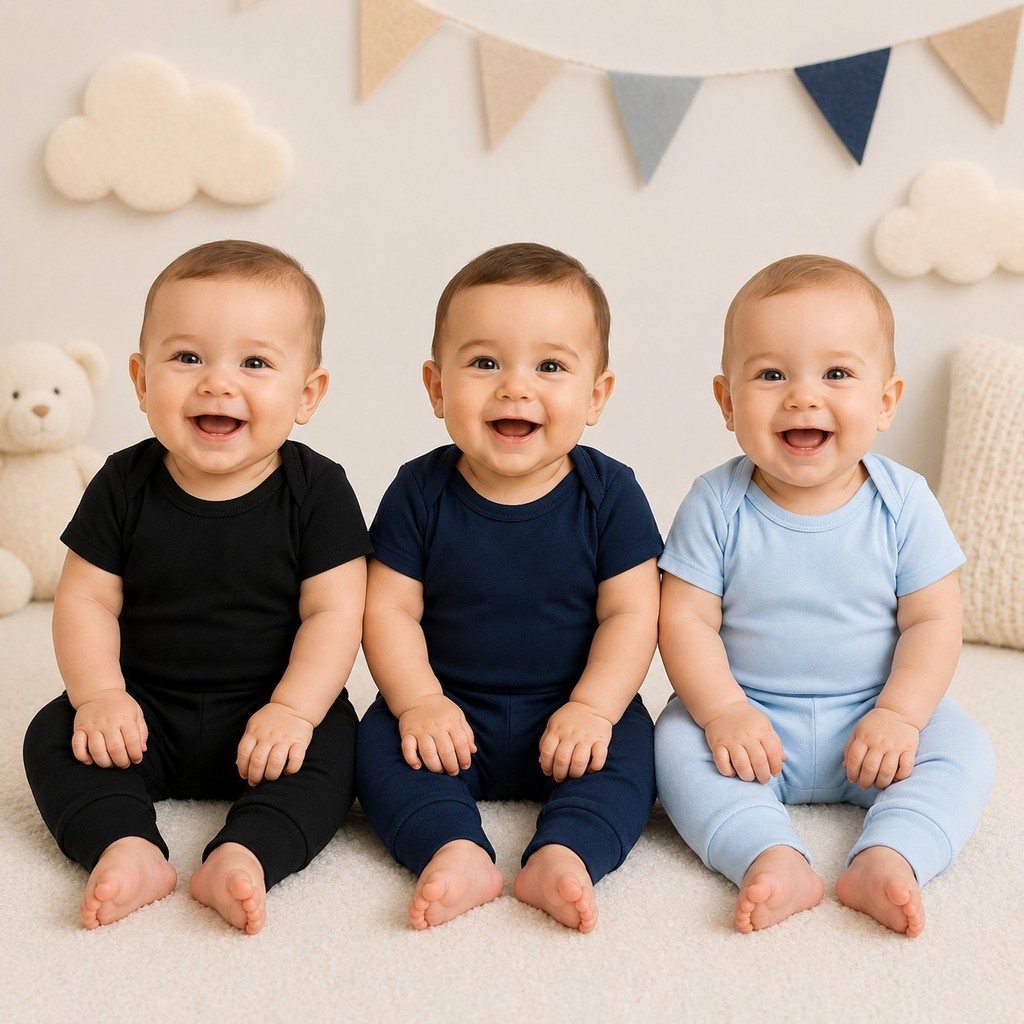KIT 3 Calças Infantil tipo Mijão, Cores Menino Menina