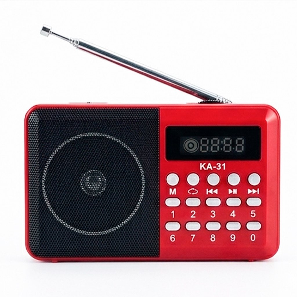Rádio Portátil  Wassay AM FM Digital E Moderna