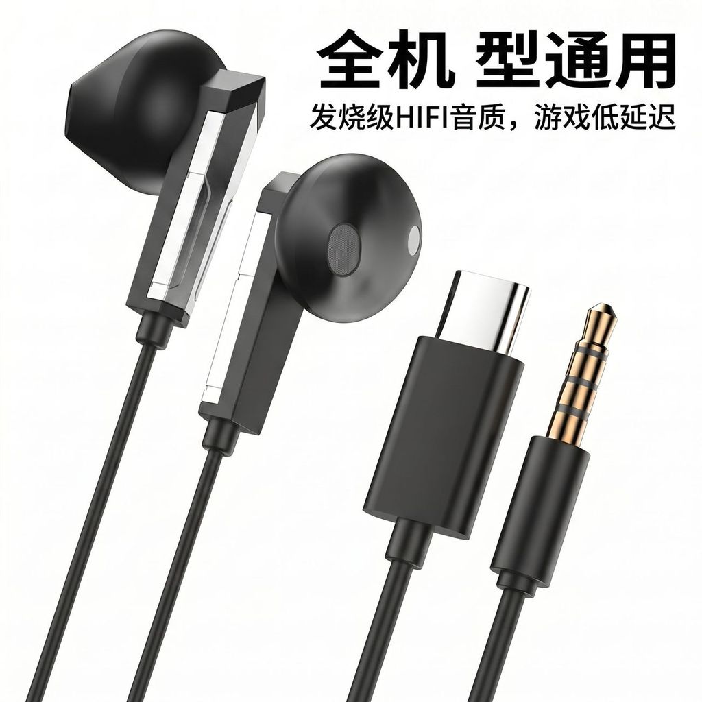 2026 Novo produto fone de ouvido Digital com fio tipo intra-auricular adequado para Apple vivo Huawei OPPO tipo Xiaomi|C