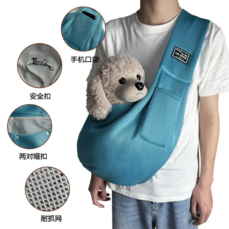 Bolsa mensageiro para passeio de animais de estimação, gato, cachorro, suprimentos para animais de estimação, bolsa resp