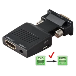 ADAPTADOR CONVERSOR ENTRADA VGA MACHO PARA SAIDA HDTV FEMEA
