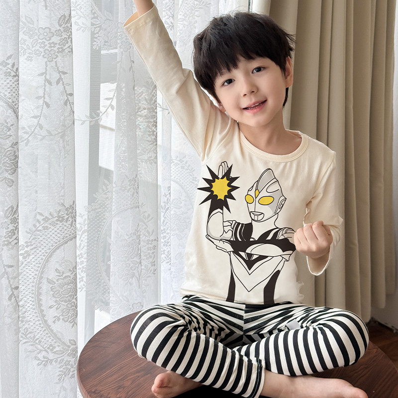 Meninos dos desenhos animados roupa interior crianças puro algodão primavera outono camisa roupa interior menino bebê fi
