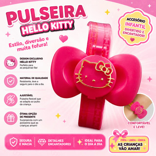 Pulseiras / Hello Kitty Infantil Bracelete 10 / 15 / 20 /25 pçs Lembranças de Festa Crianças Lembrancinhas