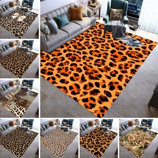 Tapete De Cozinha Quadrado Com Estampa De Leopardo Personalizado , Antiderrapante , Resistente A Óleo , Decorativo , Pre