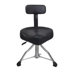 Banco Bateria Groove Gd902 Almofadado com Encosto Profissional para Estudo, Eventos, Apresentações