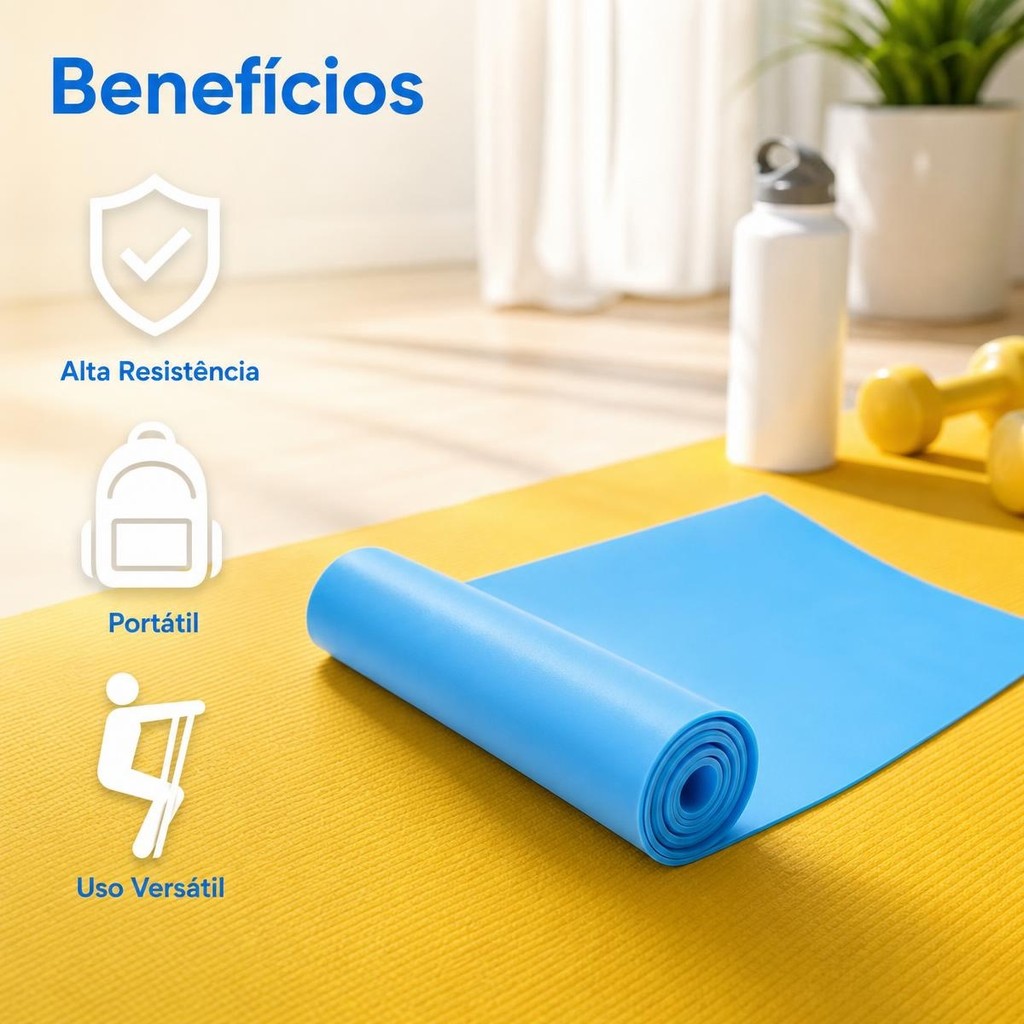 3 Thera Band Faixa Elástica 1,5 Metro Para Exercícios Multifuncionais