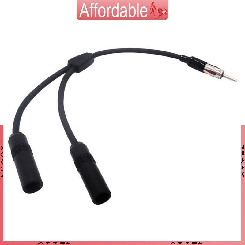 Adaptador Antena Carro 1 Para 2, Plugue Alumínio, Especial, Amplificador Sinal AM FM