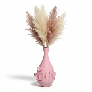 Vaso rosa delicado e romântico LOVE- home decor