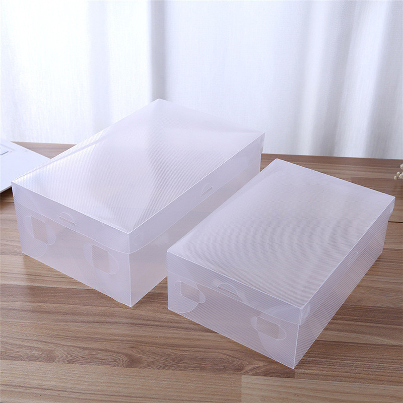 Caixa de armazenamento de sapato grosso doméstico Anti-poeira sapato Rack de plástico transparente caixa de sapato de ar