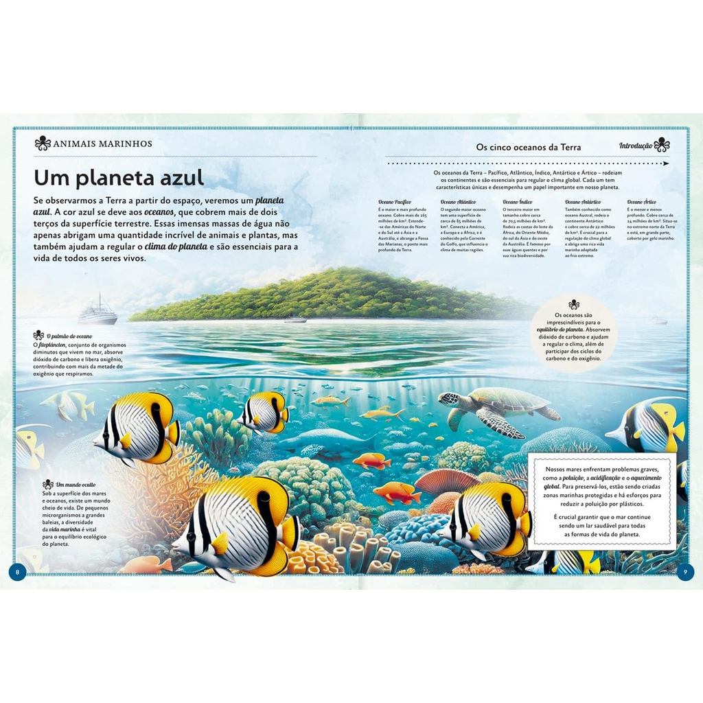 Livro O magnífico livro dos animais marinhos - Ciranda Cultural — imagem 2 de 2