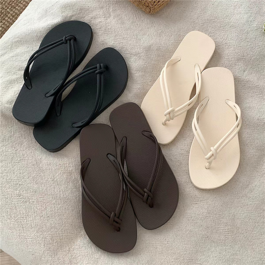 Chinelos pretos femininos estilo coreano simples chinelos verão Casual interior ao ar livre usar antiderrapante macio
