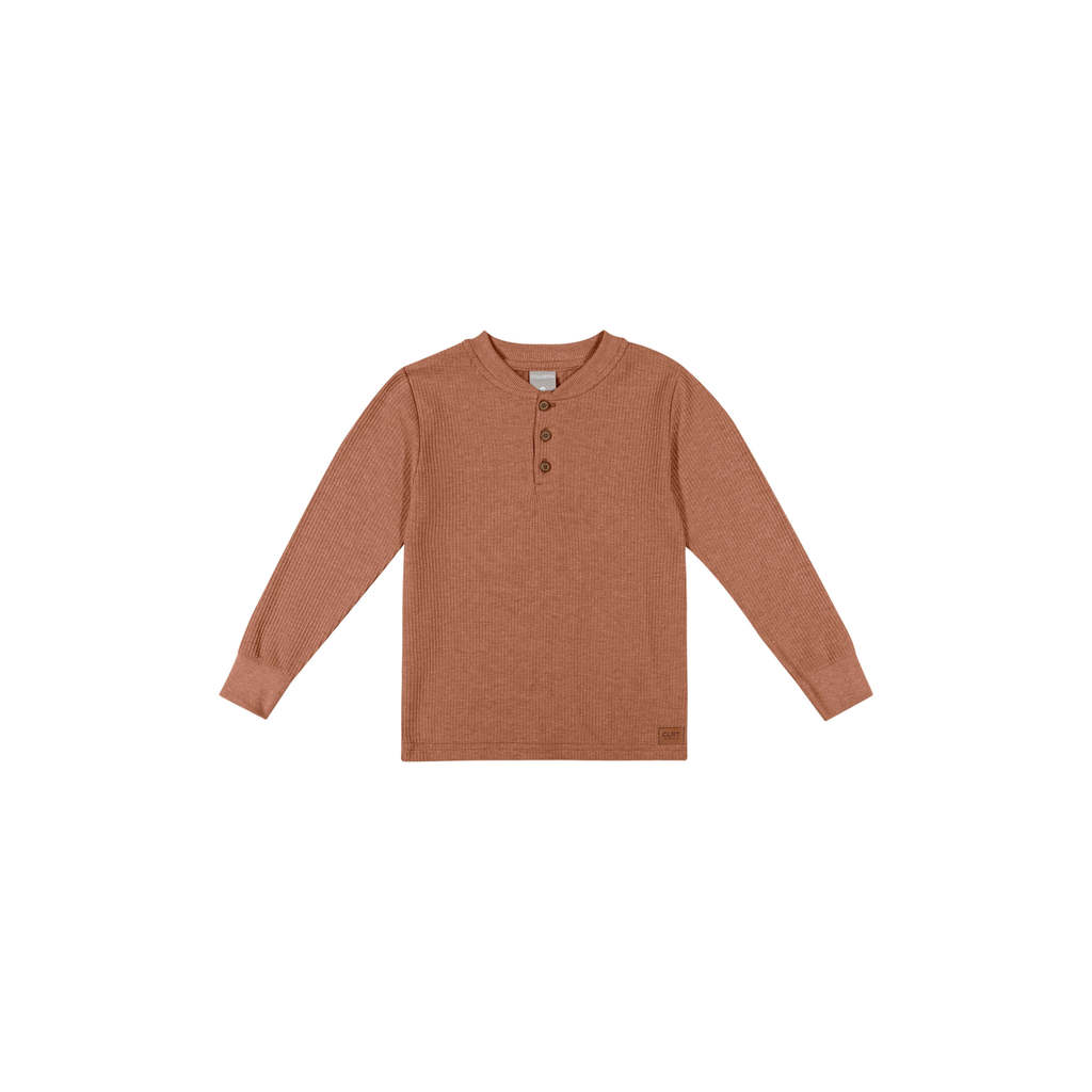 Camiseta Infantil Menino Malha Tricô Colorittá Marrom