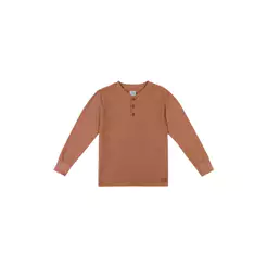 Camiseta Infantil Menino Malha Tricô Colorittá Marrom