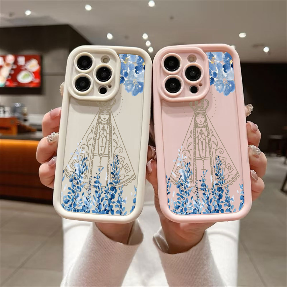 Capinha de Celular Estampa Nossa Senhora Anti-Queda para Poco X7 Pro X6 X5 F6 F5 F3 M4 X4 X3 M6 C71 C75 15T 11Lite Capa — imagem 2 de 2