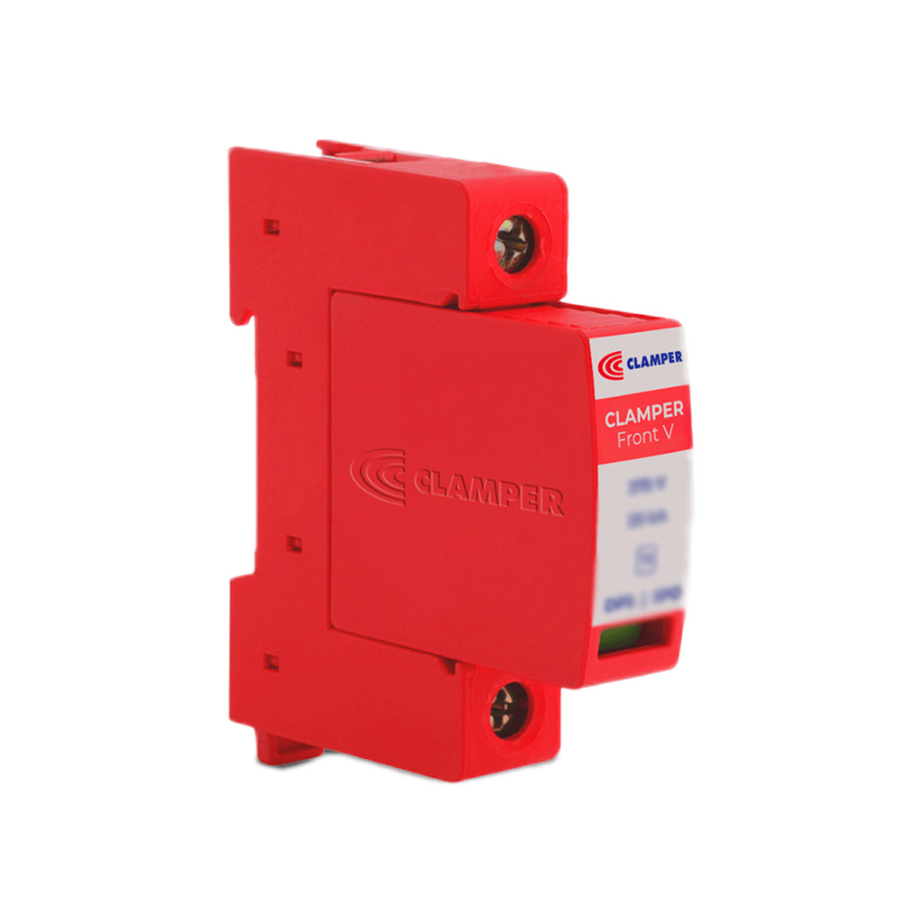 DPS CLAMPER Front V Monopolar 75V 45KA Classe II - Protetor contra surtos para quadros elétricos