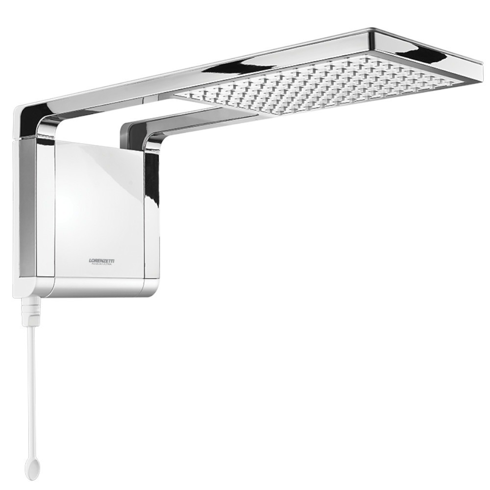 Chuveiro eletrônico 7800 watts 220V branco Cromado - Acqua Storm Ultra - Lorenzetti (220V 7800W)