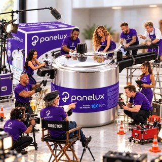 Panela Pressão Panelux 10 Litros Classic Fechamento Externo Alumínio Polido