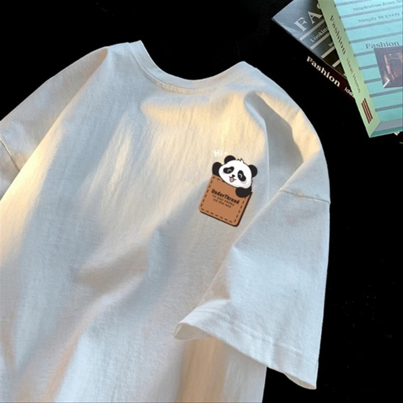 [Camiseta Premium Algodão Puro]LA Plus Size Unissex-Oversized Confortável Estilo Casual Camiseta Tecido Respirável#F2817