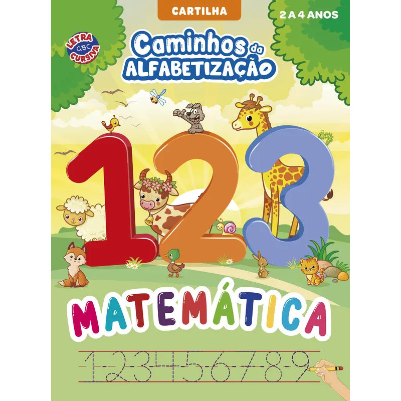 Livro Cartilha Caminhos da Alfabetização Matemática 2 a 4 Anos Editora Online