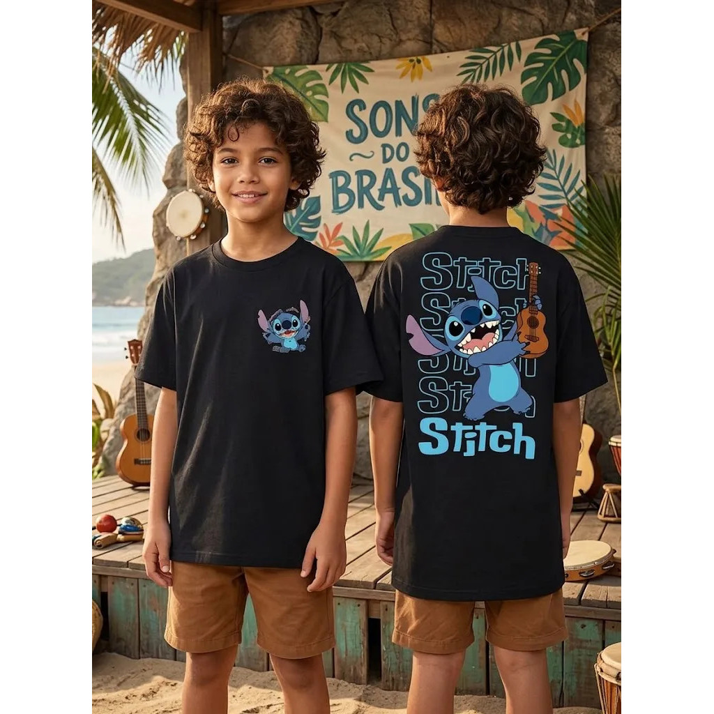 Camiseta Infantil Personagem Fofura Estampada Infantil Confortavel
