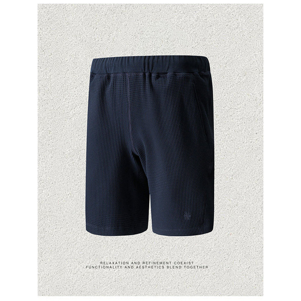Itália Leavo Johnson ~ Camasu de seis linhas com quatro agulhas, leve, textura Waffle, Shorts de verão respiráveis