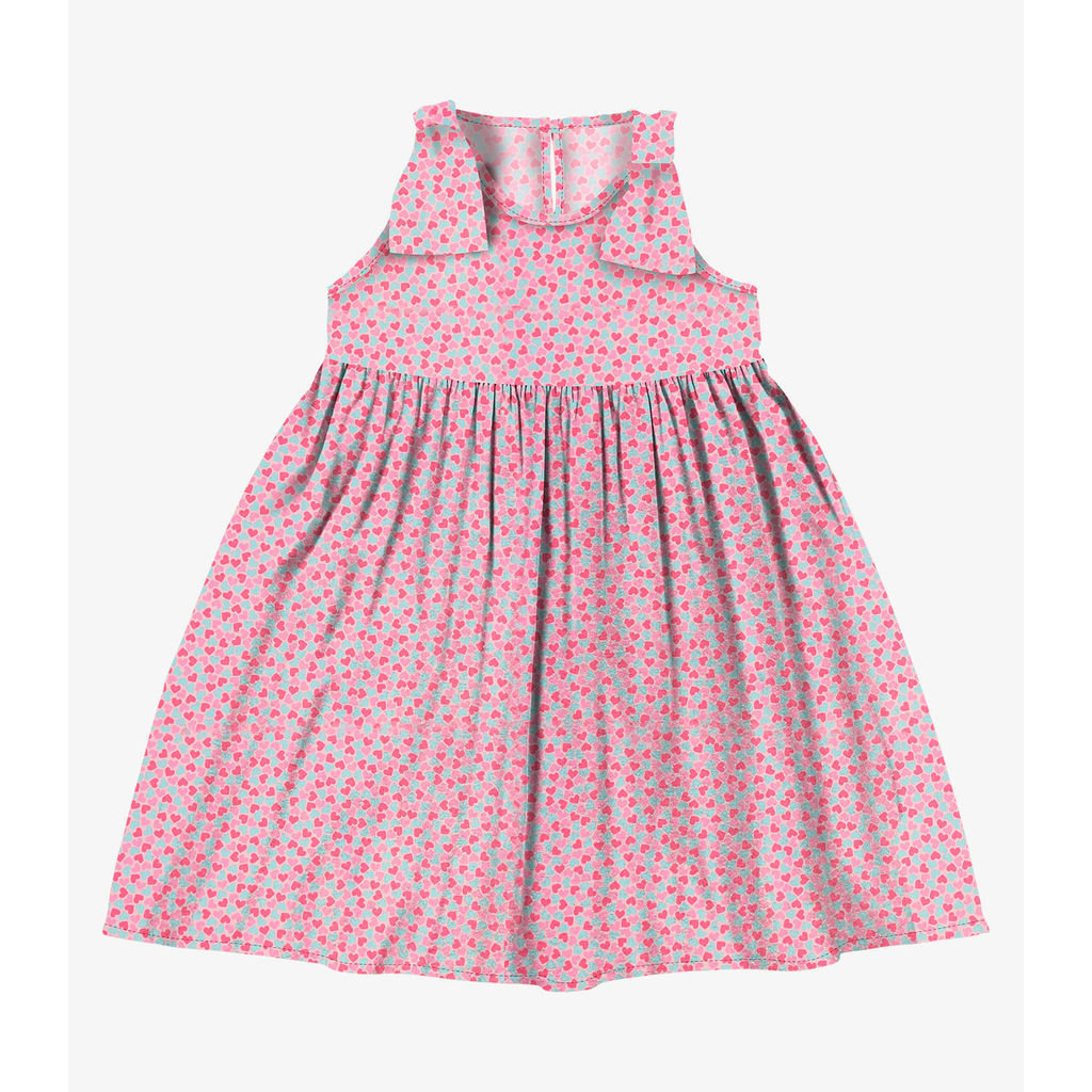 Vestido em Popeline Rovi Kids Rosa