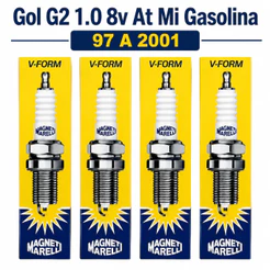 Jogo Vela Igniçao Gol G2 1.0 8v At Mi Gasolina 97 98 99 2000 2001 3 Eletrodos