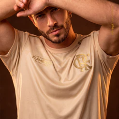 Camisa Flamengo Lifestyle Bege Masculina