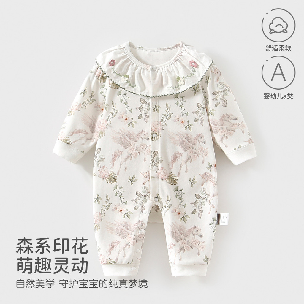 Bebê primavera roupas primavera outono Floral macacão pequeno mês idade menina bebê primavera roupas macacão versão core