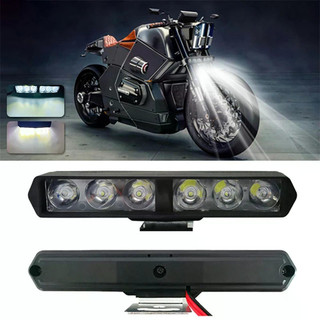 Motocicleta Flash 6LED Farol Holofotes Auxiliar Lâmpada De Alto Brilho Veículo Elétrico Scooters Autocycle Lâmpadas Modi
