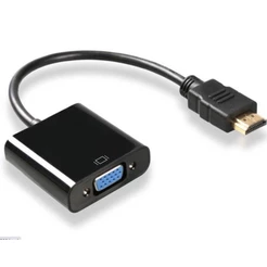 Cabo Conversor Adaptador Hdmi Para Vga com Saida de Audio