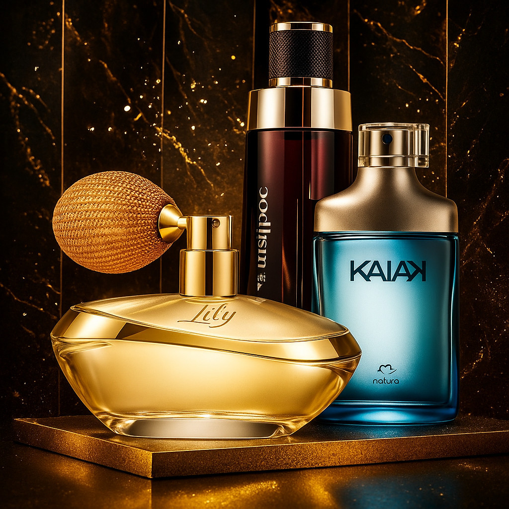 Kit 3 Perfume 100ml Malbec, Kaiak e Feminino Lily Tradicional