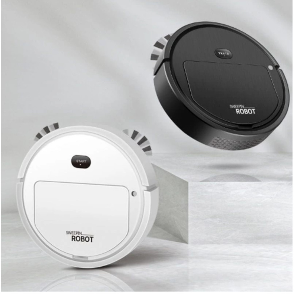 Robô Aspirador Automático 1600Pa – Recarregável, Baixo Ruído e Limpeza Eficiente