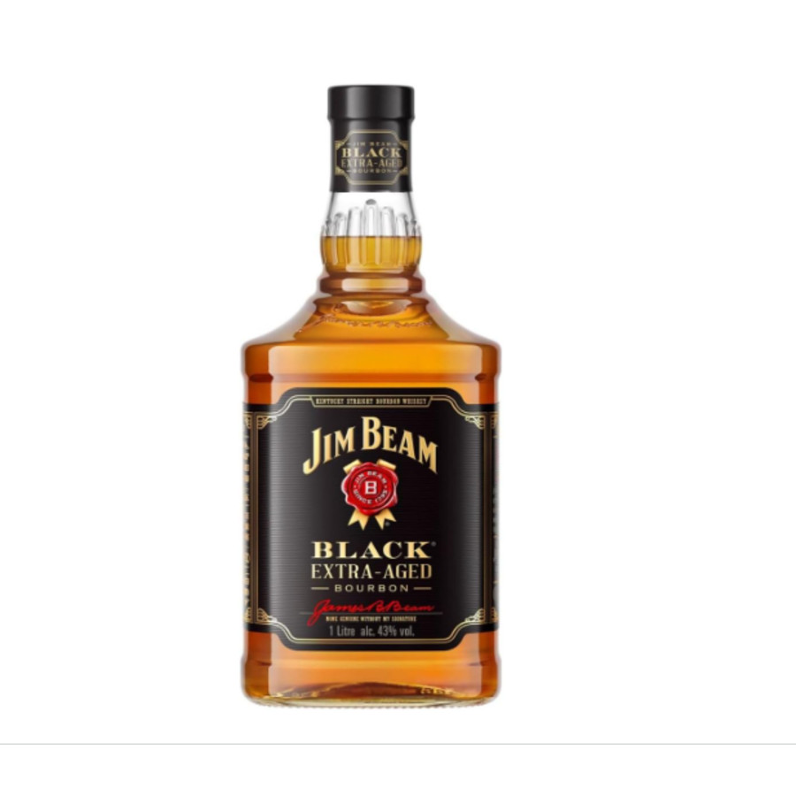 WHISKY BOURBON JIM BEAM BLACK 6 ANOS 1L