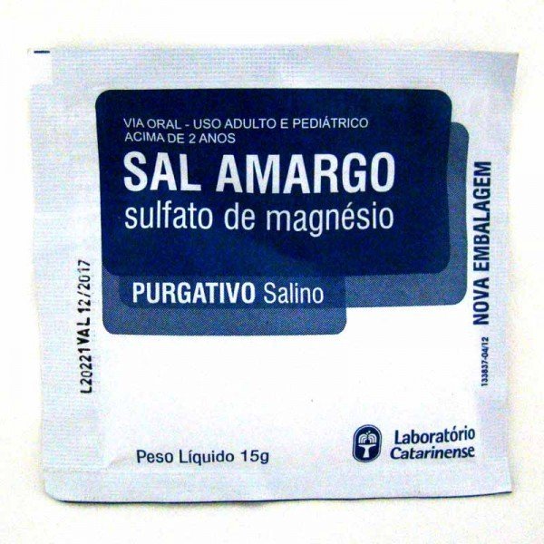 Sal Amargo Sulfato de Magnésio Catarinense 15g