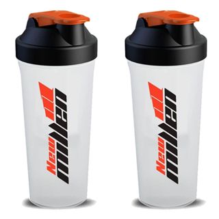 Kit 2X Coqueteleira - 600ml Branca/Laranja - New Millen em Oferta na Shopee